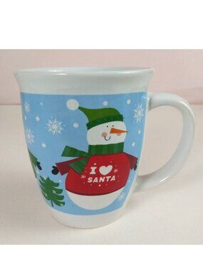 Royal Norfolk Christmas Snowman I Love Santa Coffee Cup Mug